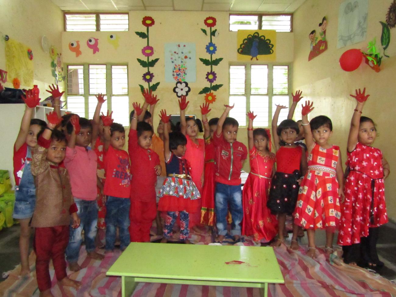 Red Day Celebration @ Vishwajyothi Montessori